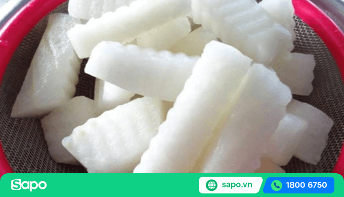 rửa sạch lại bí