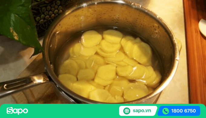 đun gừng với nước chanh