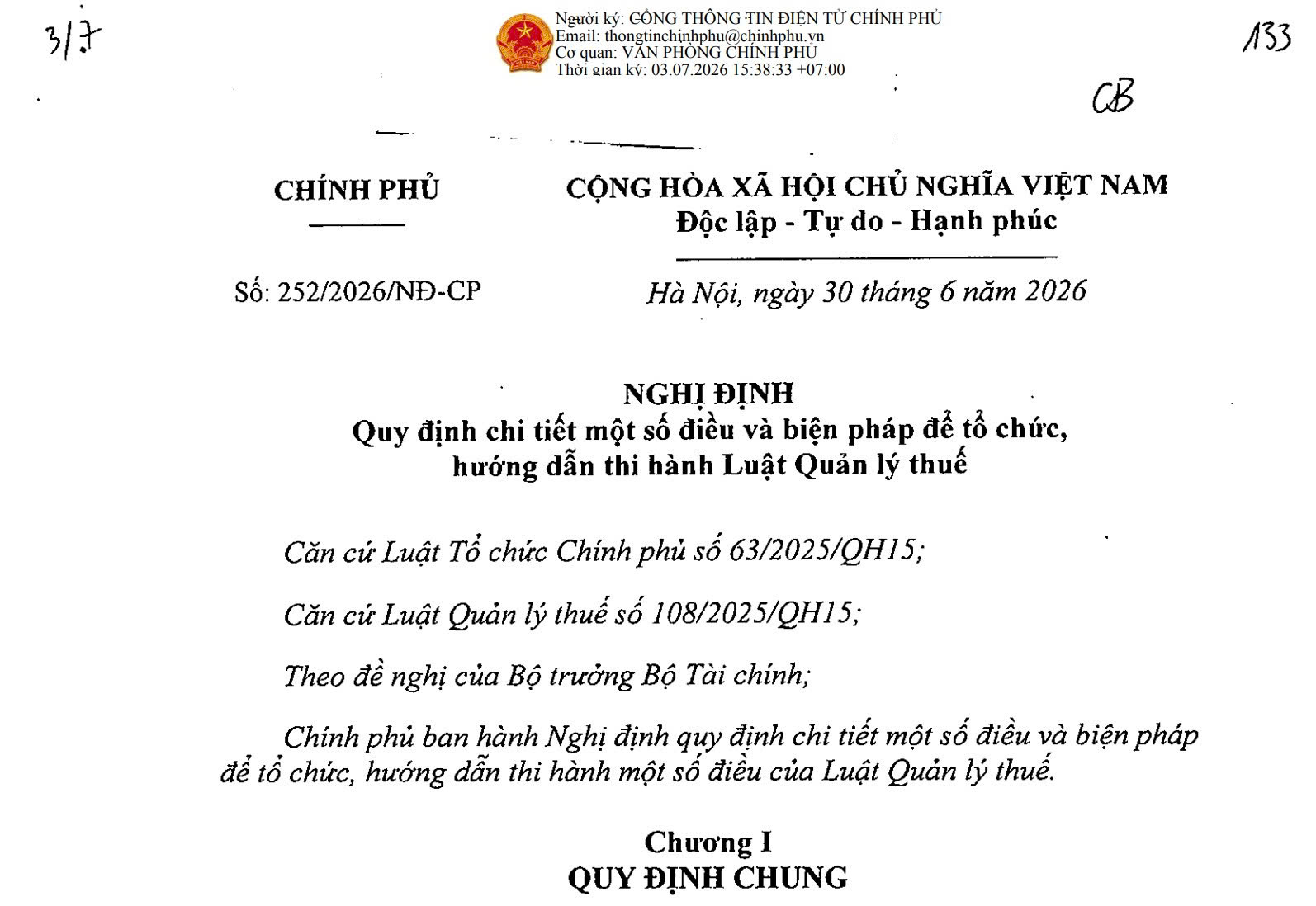 Nghị định 252/2026/NĐ-CP