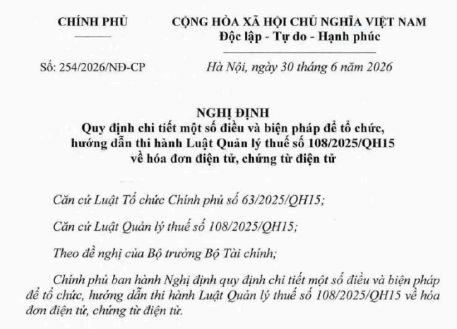 nghị định 254/2026/NĐ-CP