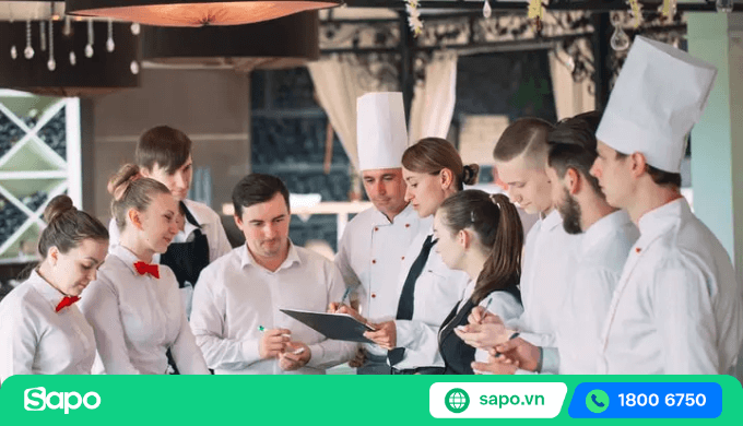Thực hiện các công việc cuối ca