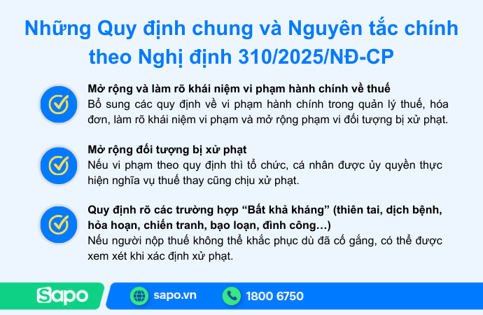 quy định chung của NĐ 310/2025