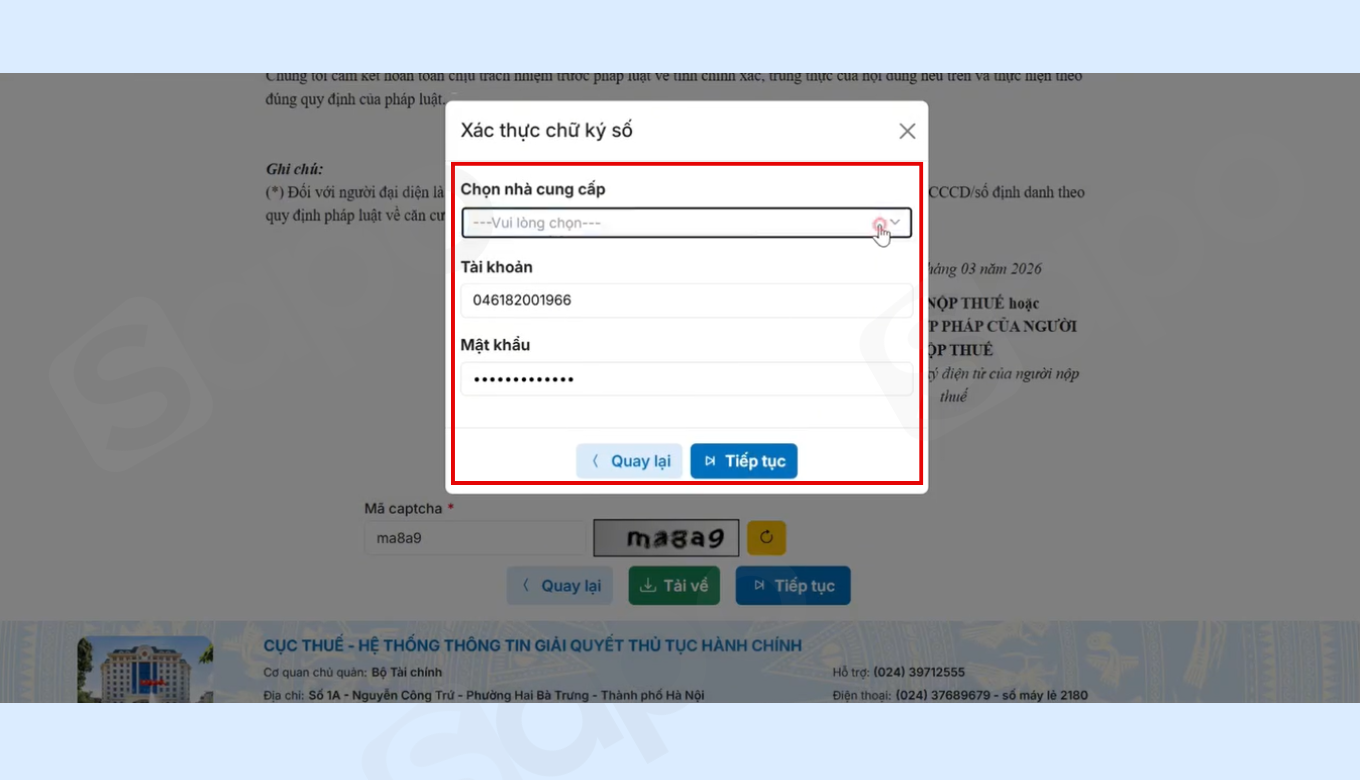 xác thực chữ ký số