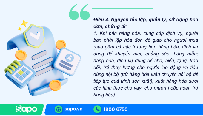 nguyên tắc lập hoá đơn