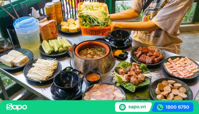 lẩu bò tự do