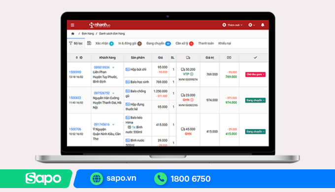 Nhanh.vn – Quản lý đơn hàng đa kênh