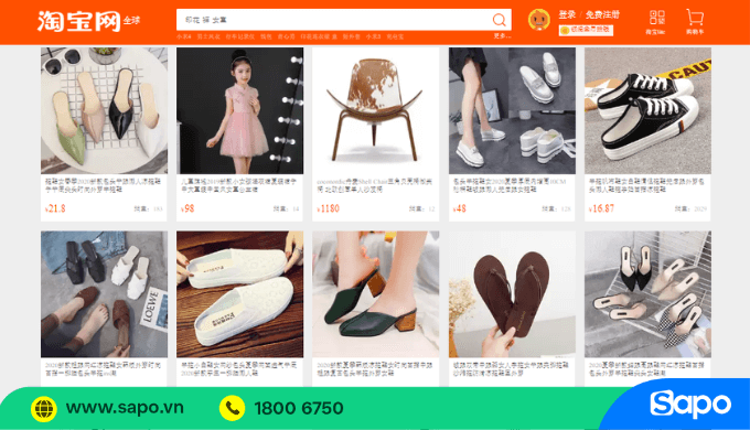 Hàng taobao đa dạng