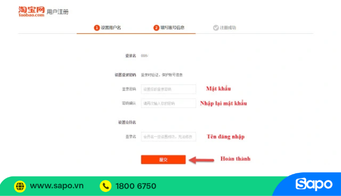Tạo tài khoản taobao nhanh chóng