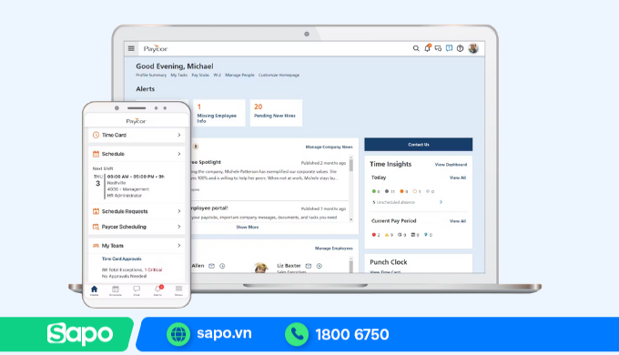 Phần mềm quản lý nhân sự Paycor