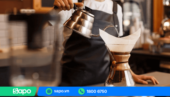 Cà phê được pha theo kiểu Pour Over