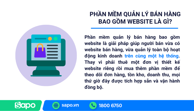 Tìm hiểu phần mềm quản lý bán hàng bao gồm website là gì