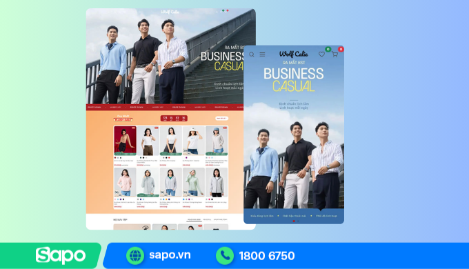 Giao diện website bán hàng thân thiện