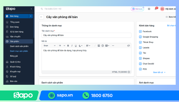 Tạo danh mục cây để quản lý trên phần mềm