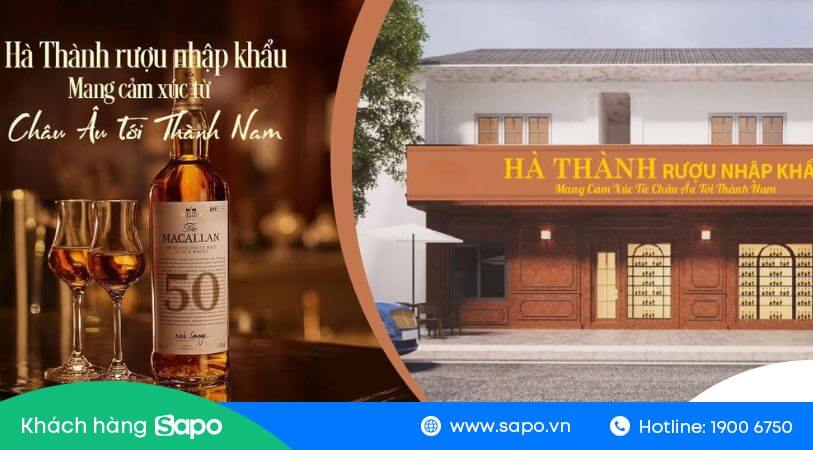 Cửa hàng rượu ngoại Hà Thành tin dùng phần mềm Sapo