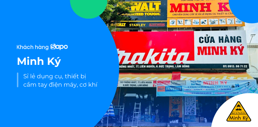 Cửa hàng Minh ký sử dụng Sapo