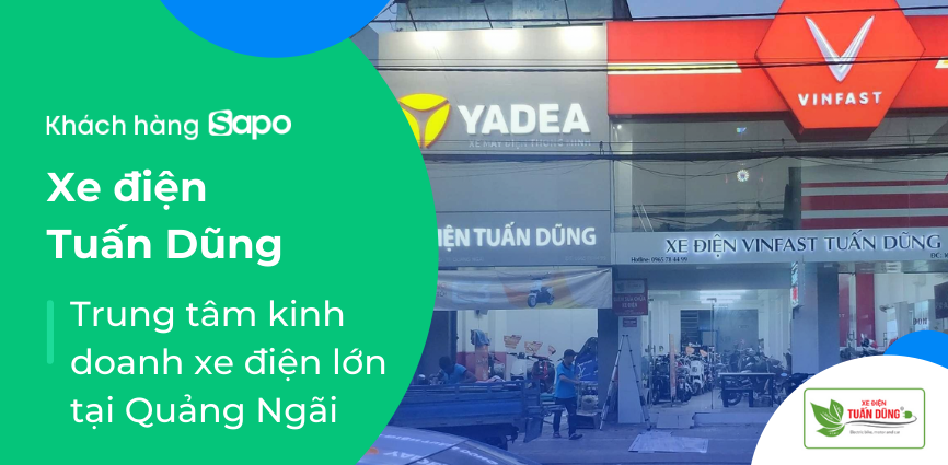 Cửa hàng xe đạp sử dụng phần mềm Sapo
