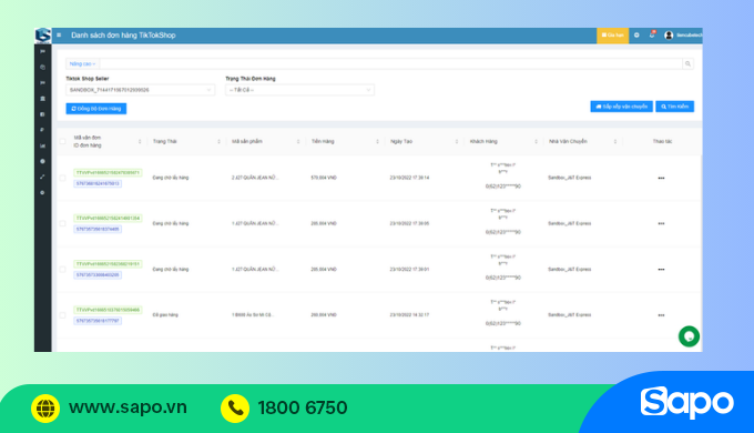 Quản lý đơn Trustsale