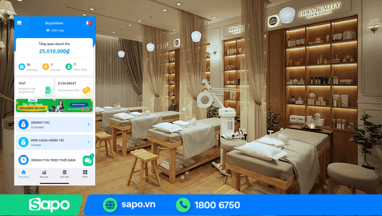 phần mềm quản lý spa