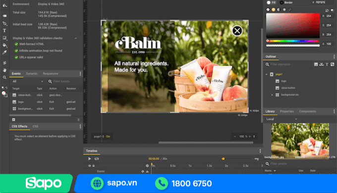 Phần mềm thiết kế giao diện web Google Web Designer