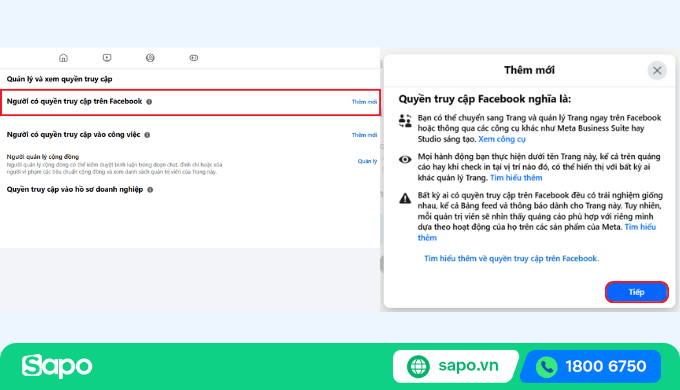 Hướng dẫn phân quyền quản trị Fanpage