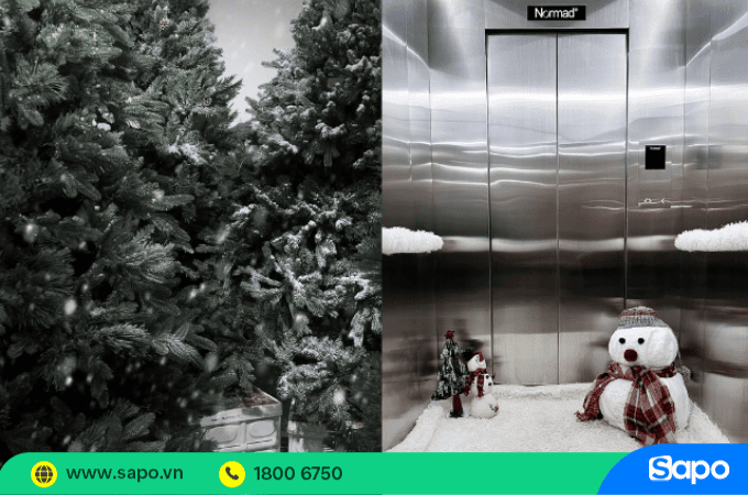 Quán cafe Giáng sinh Normad cafe