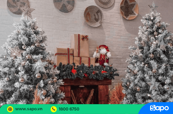 Quán cafe trang trí Noel De Olla Café