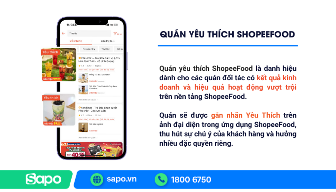 quán yêu thích shopeefood