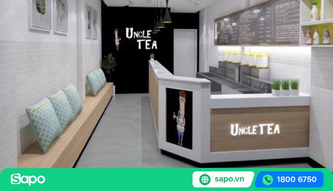 quầy bar trà sữa