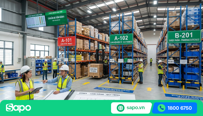 quy trình quản lý kho vật tư