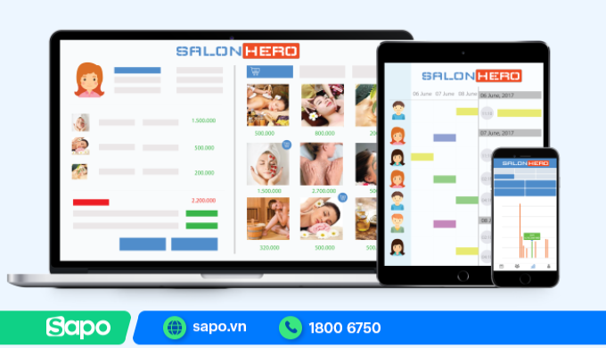 Salon Hero – phần mềm spa đa năng