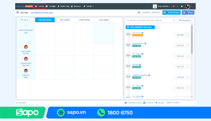 Salon Hero – phần mềm quản lý spa chuyên nghiệp