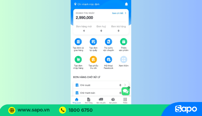 Lợi ích của việc sáp nhập ứng dụng Sapo Pos vào Sapo quản lý