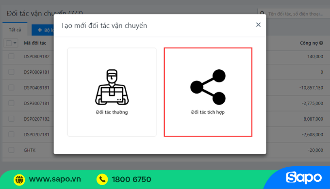 Gọi ship Ahamove trên Sapo