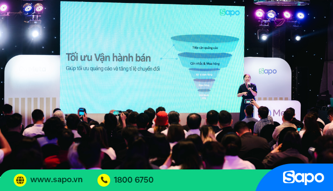 Chị Lê Lan Chi đại diện Sapo chia sẻ tại sự kiện