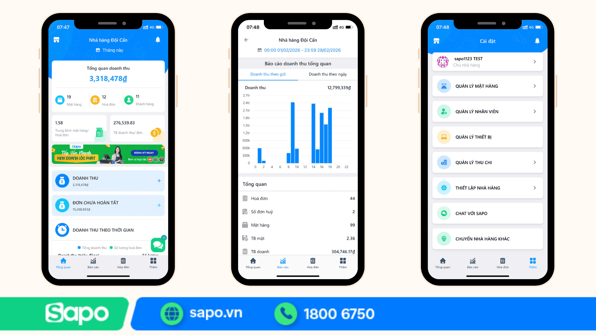 phần mềm quản lý quán cafe cho điện thoại