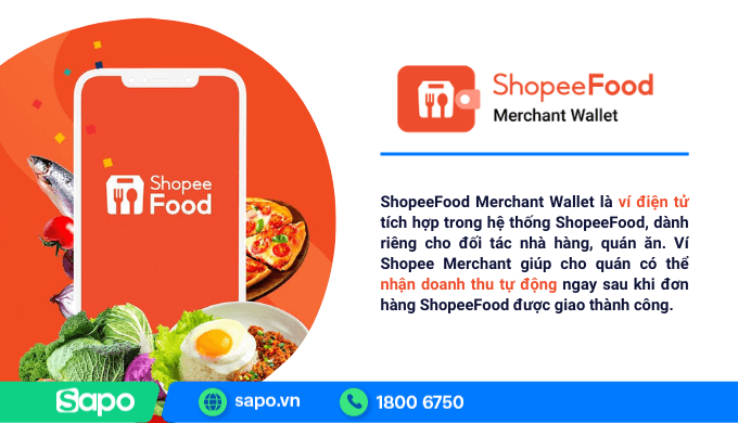 shopeefood merchant wallet là gì