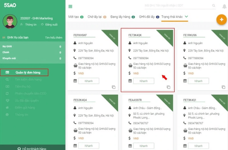 Dịch vụ Giao hành nhanh với nhiều ưu điểm