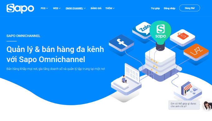 Khả năng mở rộng kênh bán hàng của Sapo