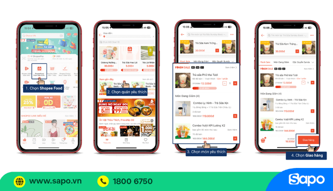 truy cập shopeefood