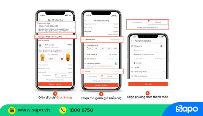 thanh toán shopee food bằng spaylater