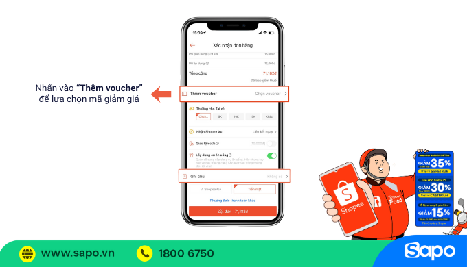 mã giảm giá shopeefood