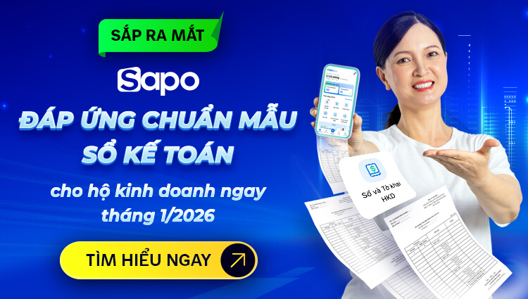 Sapo đáp ứng mẫu sổ kế toán mới theo thông tư 152