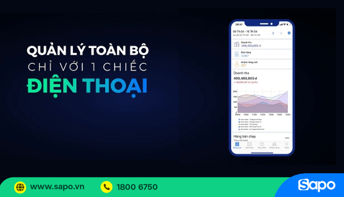 Sapo X quản lý vận hành chỉ với 1 chiếc điện thoại