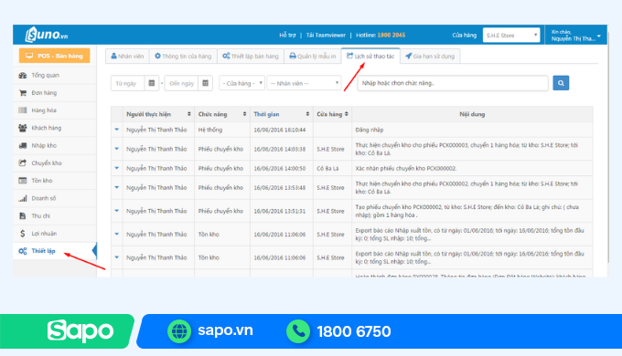 Suno – Phần mềm quản lý vật tư miễn phí dễ dùng cho cửa hàng nhỏ