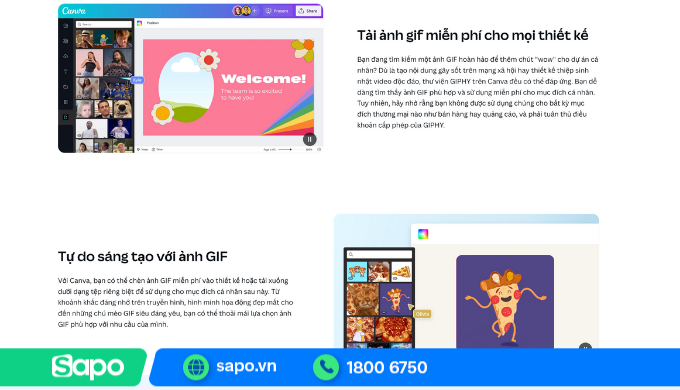 ảnh gif từ canva
