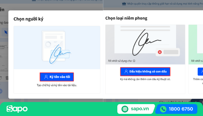Tạo chữ ký điện tử trên PDF