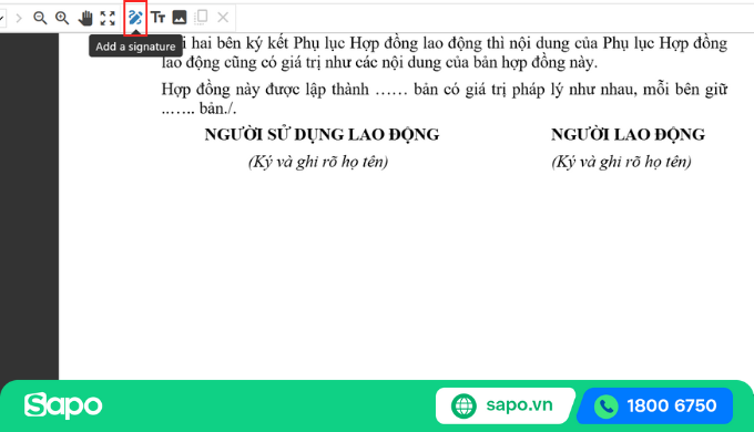 Tạo chữ ký điện tử trên PDF
