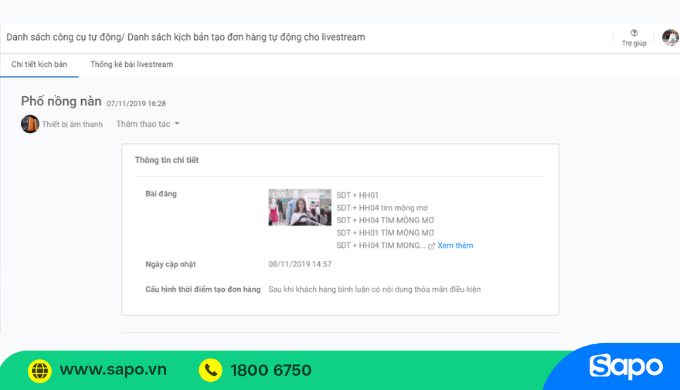 Phần mềm chốt đơn livestream