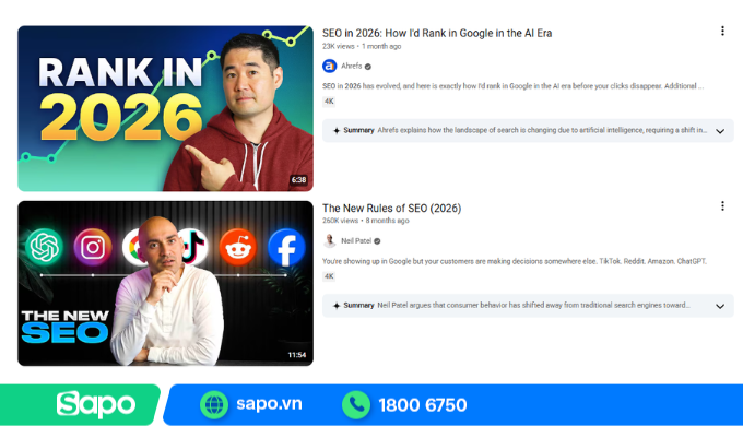 Ảnh thumb video tạo ấn tượng ban đầu với người xem