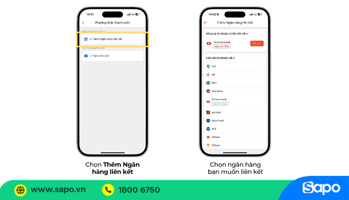 Liên kết ngân hàng với ShopeePay